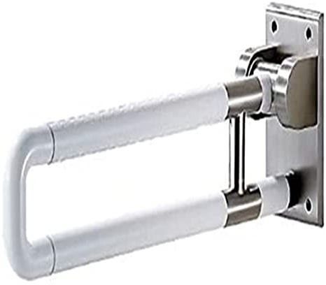 Agarraderas Asientos de bañera plegables de nailon for personas con discapacidad, con barandilla de seguridad de pared a suelo, plegables