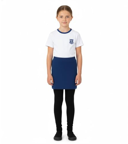 A2Z 4 Kids Girls School Mini Skirts Plain Navy Short Fashion Skirt Elasticated Waist Soft Stretchy - Mini Skirt Navy 13