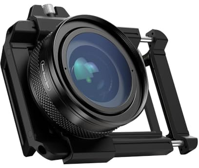 URPIZY Lente macro zoom 10-20X para smartphone con aumento ajustable, apertura F1.05, distancia de trabajo de 1,5 a 4,5 cm, incluye clip y bolsa de transporte