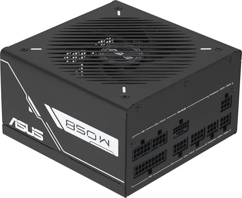 ASUS Prime 750W Gold Black Edition - Fuente de alimentación Modular (certificación 80 Plus y Cybenetics Gold, ATX 3.1, PCIe 5.1, Cable 12V-2x6, rodamientos de Bolas Dobles, 8 años de Cobertura)