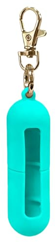 Llavero para bálsamo de labios - Porta bálsamo labial de silicona | para bálsamo de labios de cacao, llavero con clip, calcetín de peluche, para bolso de viaje, cartera, gimnasio, lugar d