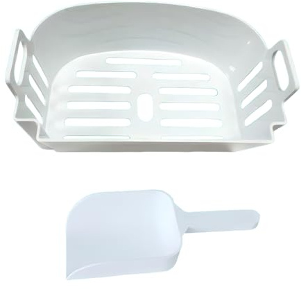 Ice Basket & Shovel Replacement Kit, Food Grade BPA-Free for Countertop Ice Makers (HZB-12A(7.99D x 4.76W x 3.15H))