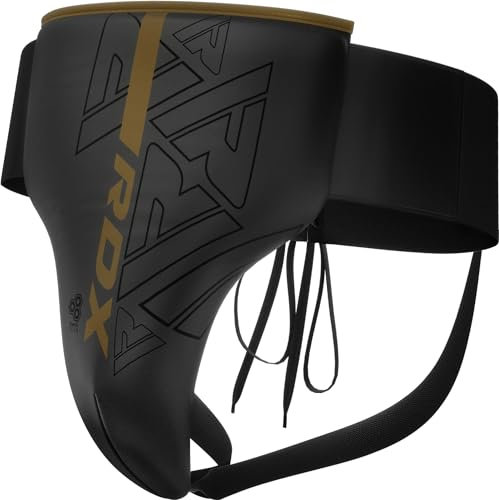RDX Tiefschutz Herren Boxen Kampfsport, Maya Hide Leder, Kara Hodenschutz Manner Kickboxen MMA Unterleibschutz Muay Thai, Tiefschutz Herrenschutz, Tiefenschutz Taekwondo