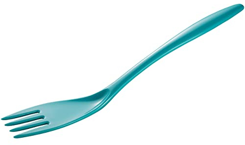 Gourmac 12-Inch Melamine Cooking & Serving Fork, Turquoise