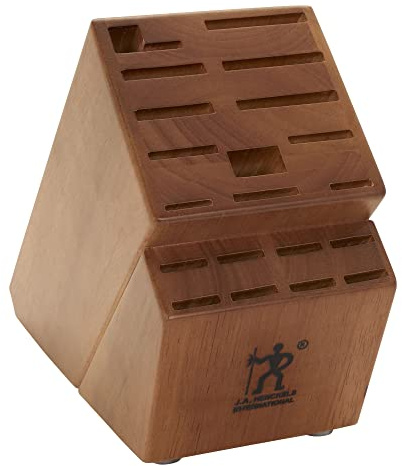 HENCKELS 19-Slot Knife Storage Block - Walnut Stain