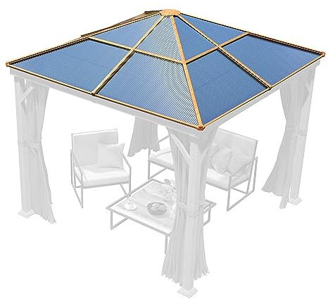 TOOLPORT Ersatz-Dachplatten 3x3 m Hardtop ca. 8 mm Polycarbonatplatten für Forest Deluxe 3x3m