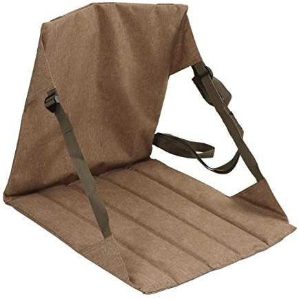 Tbest Coussin de Stade Pliable, Coussin de Siège de Stade en Tissu Oxford 600D, Rembourrage de Siège avec Dossier, Sièges de Portables pour Le Camping en Plein Air