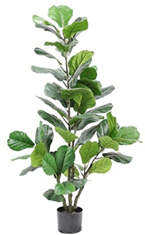 Fake Trees Large Artificial Plants Branch Tropical Ficus Fake Banyan Tree Plastic Leaves Simulation For Home Garden Decor Heminredning(D,130)