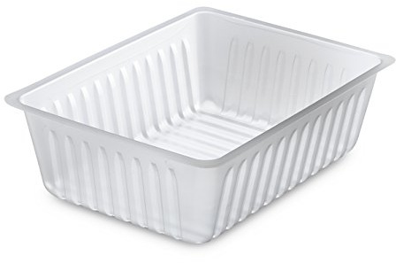 GUILLIN - CAISSIPACK B1500T CARTON DE 1000 Barquette Charcutiere 1500cc, Plastique, Transparent, 20,2 x 15,2 x 6,2 cm