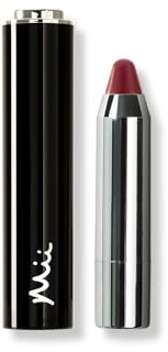 Mii Cosmetics Click & Colour Lip Crayon, Long Lasting & Highly Pigmented Lipstick, Silky Smooth Crayon with Comfortable, Non-Sticky Finish, French Fuchsia, Merlot