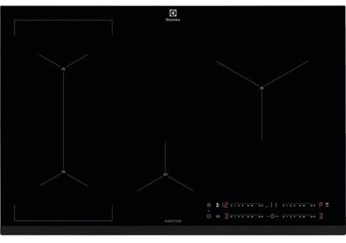 Electrolux Piano Cottura KIS82449 Nero Da incasso 80 cm A induzione 4 Fornello(i)