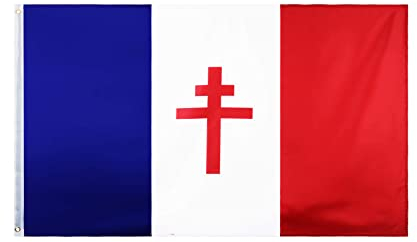Drapeau France, couleurs France, 150 x 90 cm, France, Drapeau France Libre 1940-1944 (France résistance)