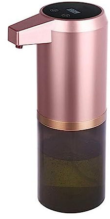 Dispenser di sapone senza contatto, ricarica USB intelligente automatico a risparmio energetico sicuro a induzione dispenser disinfettante per le mani, 300 ml (colore: oro rosa, dimensioni: 300 ml)