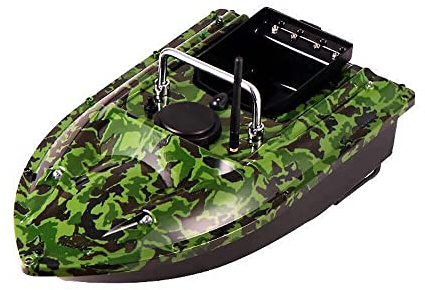 YyanLAK 500 m kamouflage, fiskedrag, foderbåt, baitbåt, fjärrkontroll, 1,5 kg laddning, trådlös fiskedrag, sjöar