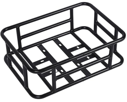 Jiawu Fahrradkorb Hinten, Fahrrad-Heckkorb mit Großer Kapazität, Wasserdichter Fahrrad-Rückenaufbewahrungskorb für Elektrofahrräder, Fahrradträgerkorb für Alle Ladungsbedürfnisse