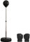 HOMCOM Punchingball Set Standbox Training Set 125/131/138/145cm höhenverstellbar Boxstand mit 1 Paar Handschuhe 1 Pump Standbox-Trainer Geeignet für Profis und Anfänger Schwarz