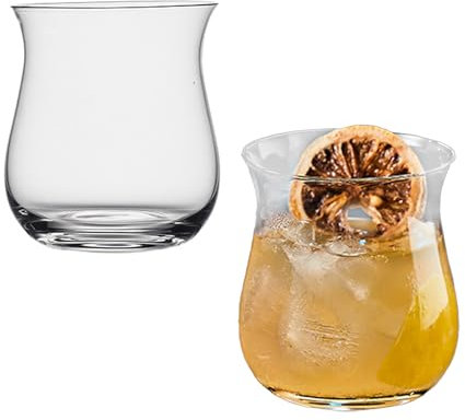 KEFSR 2 Copas de Martini, Copas de Cóctel de Cristal, Copas de Martini, Cristalería de Cóctel sin Tallo Soplada a Mano para Martini, Cosmopolitan, Manhattan, Gimlet, Pisco Sour, Brandy