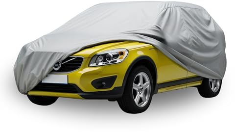 HBCOLLECTION Car Cover Outdoor Breathable Waterproof Protective Cover Anti UV, Anti Scratch, Against Rain, Sun, Dust with Zip