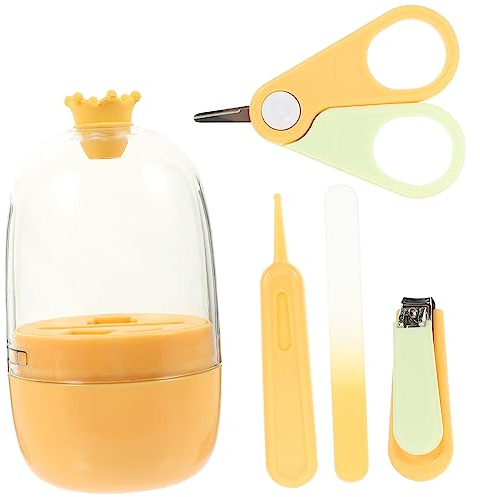 Kisangel 1Juego Kit De Cuidado Para Bebés Set De Manicura De Seguridad Para Recién Nacidos Almacenamiento Color