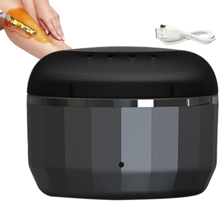 Macchina Della Cera - Mini Epilator Melt Set | Riscaldatore Di Cera Di Epilatore Tranquillo | Macchina Per Depilazione | Riscaldatore Multiuso Per Corpo Intero, Piedi, Mani, Viso, Indietro, Br
