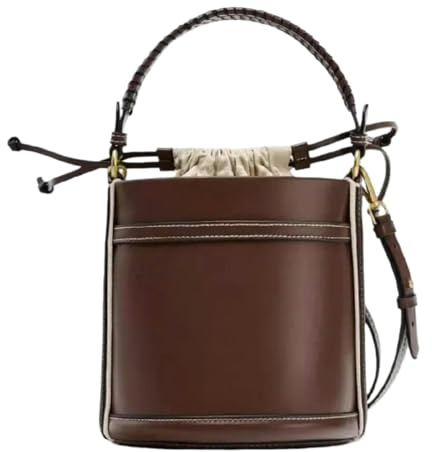 Gyios Borse Borsa A Tracolla E Secchiello in Pelle Pu da Donna, Portatile per Il Tempo Libero L'uso All'aperto-Cioccolato
