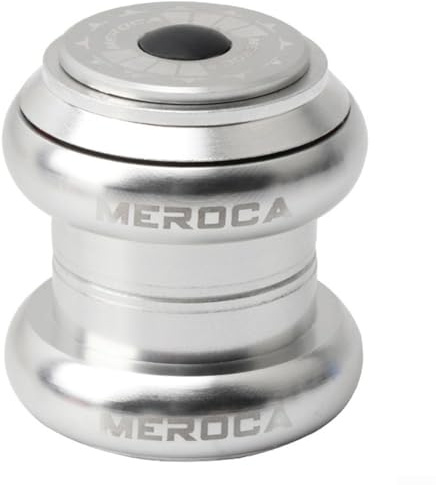 For For Bicycle Headset 34-34mm, Integrated 1-1/8 Threadless For MTB Road For Bike Steering Cups, Aluminum Alloy Sealed Bearings for 28.6mm Fork, Black(silver)