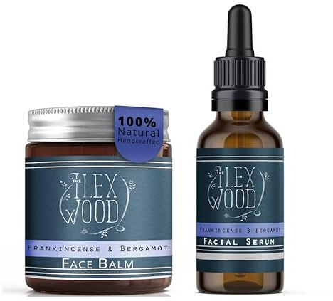 The Ilex Wood Frankincense & Bergamot Skincare Gift Set – Cream & Serum