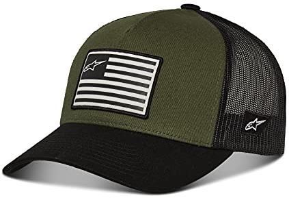 Alpinestars, Flag Snapback, Baseball Kappe, Militär/Blk, Os, Mann, Einheitsgröße