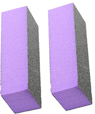 Blocco lucidante per unghie a 4 vie, confezione da 2 blocchi per lucidatura, per unghie facili da usare per lucidatura per unghie natura/acriliche - viola