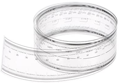 sourcing map Película Flexible Regla 80cm 0.1mm Escala con R Ángulo y Ancho Líneas PET Plástico Plegable Recta Regla Calibración Suave Regla Medición Herramienta para Fábrica, Transparente