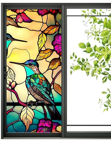 Adhesivo estático para ventanas de cristal, lámina de con pinturas luminosas, pegatinas estáticas para ventanas de , sin pegamento, adhesivo de privacidad extraíble para baño, oficina,