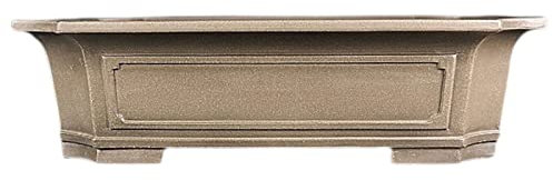 LUZZILE Macetas de Barro para Plantas Maceta Grande Retro de Suelo a Techo for Plantas, Maceta Rectangular de Arena Morada for Flores de Pino, ciprés y Ciruela Macetas para Plantas