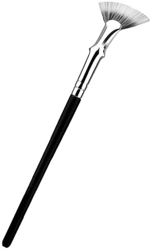 Mascara Fan Brush, 120° Folded Fan-shaped Eyelash Brush with Soft Double-layer Bristles for Beginners Makeup Artists, Separate and Lengthen Each Lash
