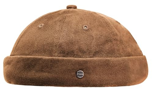 WEROR Dockercap Herren – Dockermütze Seemannsmütze Fischermütze - Mütze aus Baumwolle - Cap – WEROR-453.1 (Braun, Einheitsgröße)
