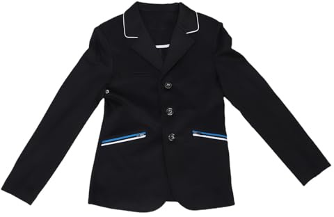 Manteau d'équitation pour Enfants, Respirant, léger et élégant, Veste d'équitation pour Hommes et Femmes, Tissu en mélange de Coton, Design Unisexe, entraînement et équitation (150)