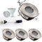 4XSweier Spot LED Encastré étanche IP65, 5W 6000K blanc froid pour salle de bain et cuisine (incl. Douille GU10) Spot Encastrable LED,Non-dimmable