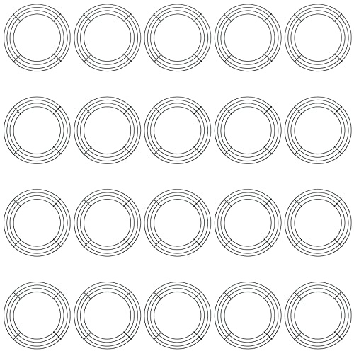 JAPCHET 20 Pack 10 Inch Round Wire Wreath Frames, Metal Floral Wreath Frame, Metal Wreath Rings for Christmas New Year Party Home Decor DIY Crafts Supplies, Dark Green