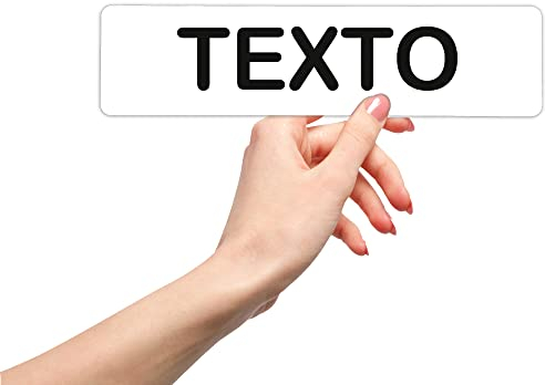 MovilCom® - Señal de PVC PERSONALIZABLE | Placa puerta | Señal informativa | Cartel Puerta 200X50mm