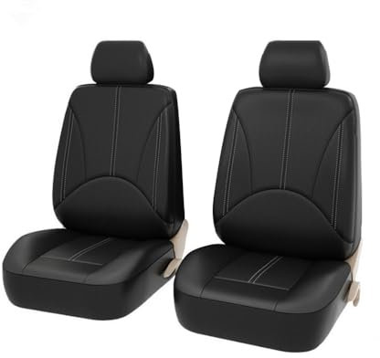 Mulcort Lot de 4 housses de siège de voiture universelles en cuir respirant - Accessoires d'intérieur de voiture pour véhicules SUV