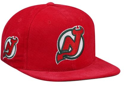 Mitchell & Ness New Jersey Devils Red Cord Vintage Snapback Cap