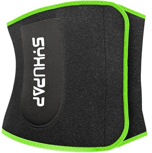 SYXUPAP Bauchweggürtel Herren Damen,Schwitzgürtel Bauch Abnehmen Geräte Extra-breiter Verstellbarer Neopren Sauna Gewichthebergürtel Sweat fitnessgürtel