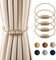Dalababa 4 Pezzi Fermatenda Magnetiche, Ferma Tende con Calamita, Corda per Tende Moderne, Tenda la Decorazione per Soggiorno, Camera, Ufficio - Beige