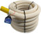 tecuro Drainagerohr 20 Meter - DN50, flexibel, gewellt und geschlitzt, mit Filterstrumpf, PVC-U, DIN 1187