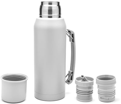 BALIBETOV 33.8 fl oz Mate Thermal Flask – 2 Spouts & BPA-Free Lid