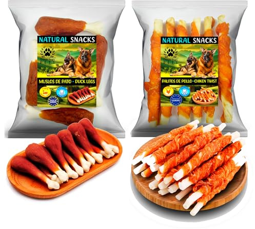 Chuches, Snacks Naturales, Premios y Golosinas para Perros, 200 g (Pack 2 Bolsas)