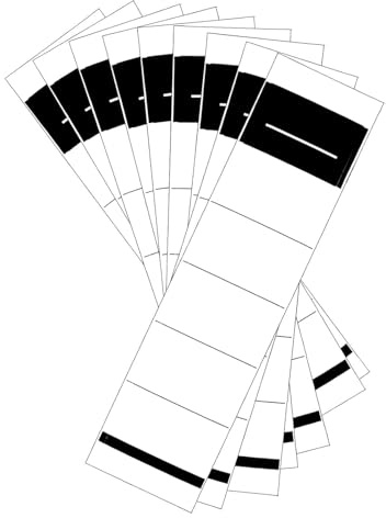 100 pegatinas autoadhesivas para lomo de carpetas de 19 x 5,4 cm, etiquetas traseras para carpetas de 8 cm de ancho, etiquetas anchas para oficina, escuela, biblioteca y archivado