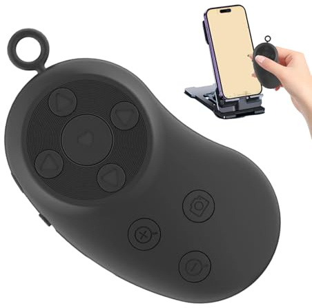 yakermur Fjärrkontroll för kamera, bärbar trådlös fotoutlösare | fjärrutlösare för smartphone | för ridning resor körning nautisk lastbil husbil