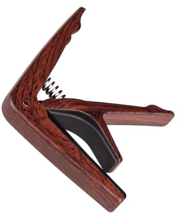 Kapodaster för gitarr, capodaster, metallkapodaster med bekväm greppdesign för 6-strängad akustisk och elgitarr (trä)