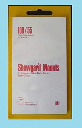 Showgard Pre-Cut Clear Stamp Mounts Size 106/55