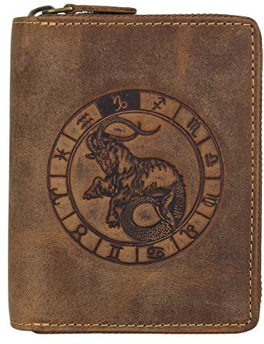 Greenburry Vintage Sternzeichen Geldbörse Leder 10 cm